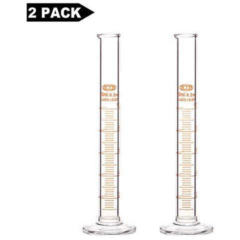 2-pack Vetro Borosilicato 10ml Alto Spessore Cilindro Graduato Cilindro - 10ml - Foto 2
