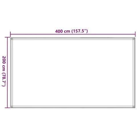 Tappeto da Tenda 200x400 cm Nero - Foto 2