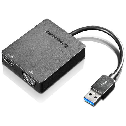 Universal USB 3.0 to VGA / HDMI, USB, HDMI, VGA, -5 - 40 °C, 20 - 95 °C, Nero, CB, FCC, ICES, CE-EMC, C-tick, VCCI, BSMI-EMC, KC - Foto 1