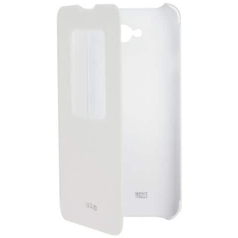 LG QuickWindow Custodia per LG L70 (Bianco) Mod: LG CCF-400 CCF-400. AGEUWH - Foto 1
