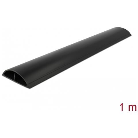 Passacavo 89 x 21 mm - lunghezza 1 m nero - Foto 2