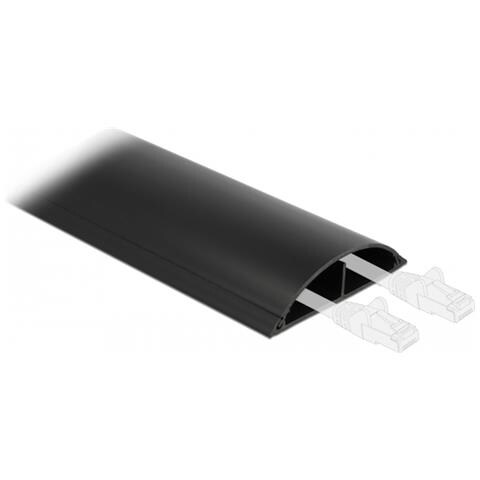 Passacavo 89 x 21 mm - lunghezza 1 m nero - Foto 1