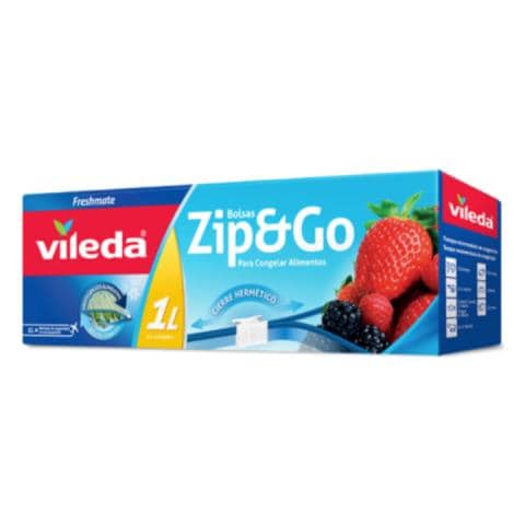 Pack Of 15 Freshmate Zip And Go Hermetic Pouches - 1 Litro - Foto 1