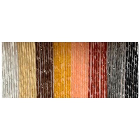 Tenda Elicoidale 'acquario' Cm. 125 X 230 - Marrone / glitter Oro - Foto 2