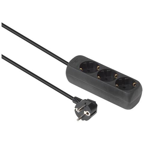 Presa Schuko 3 Vie 3m Nera - Foto 2