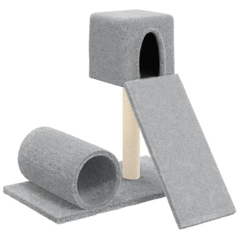 Albero Per Gatti Con Tiragraffi In Sisal Grigio Chiaro 59 Cm - Foto 1