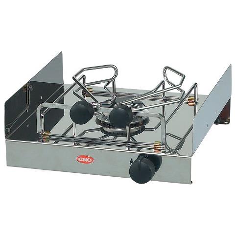 Piano Cottura In Acciao Inox Lucidato A Specchio, A Gas Butano /propano, Con Parafiamma Laterale, Termocoppia Di Sicurezza E Fermapentole.omologato Ce /aga /uscg. Ugello Di Collegamento Cucina / Impianto Agas Da Acquistare A Parte. - Foto 1