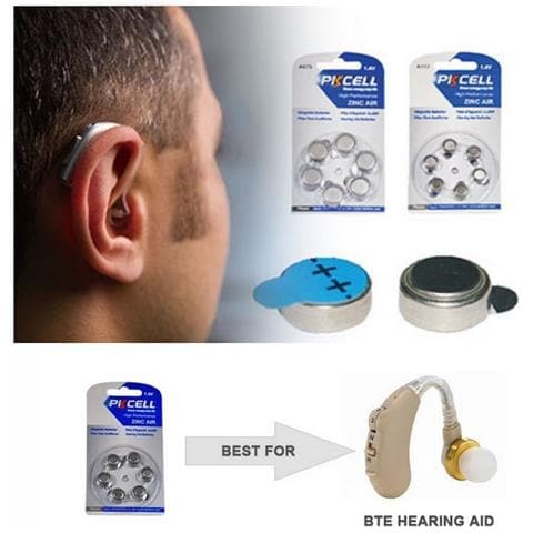 Pila Apparecchi Acustici Bottone Al Zinco-aria A312, Pr41 1.4v Confezione Da 6 Pezzi - Foto 2