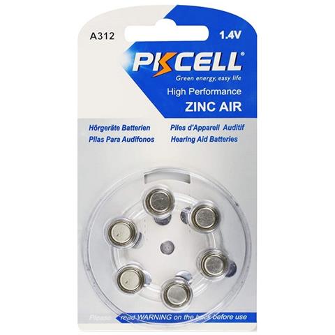Pila Apparecchi Acustici Bottone Al Zinco-aria A312, Pr41 1.4v Confezione Da 6 Pezzi - Foto 1