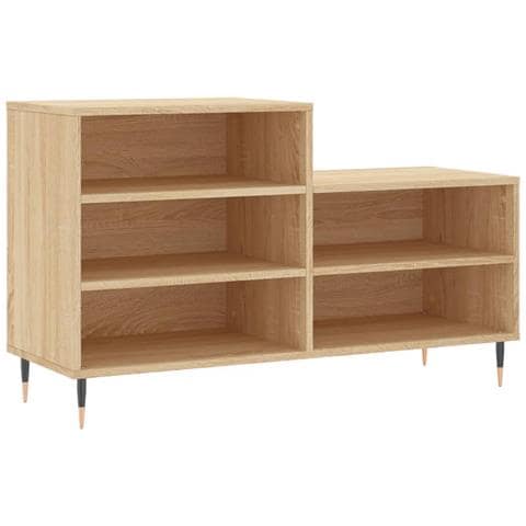 Scarpiera Rovere Sonoma 102x36x60 Cm In Legno Multistrato - Foto 1