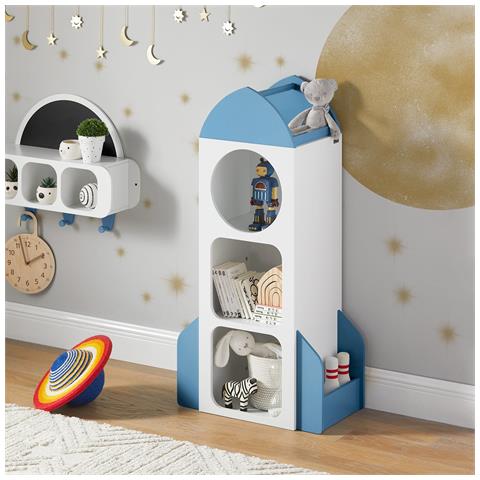 Sobuy Libreria Scaffale Per Bambini 61x32x120cm Kmb87-w - Foto 12