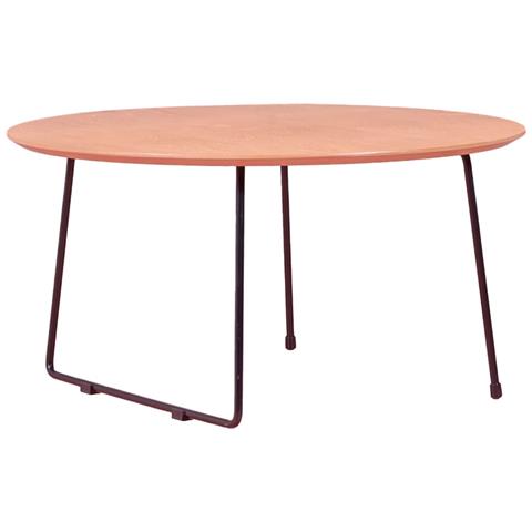 Tavolino Rotondo In Legno Di Rovere (80 Cm) - Modin - Foto 1
