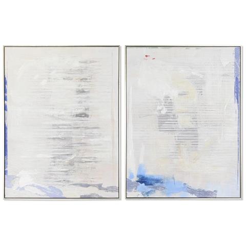 Quadro Dkd Home Decor Astratto 60 X 3 X 80 Cm Città (2 Unità) - Foto 1
