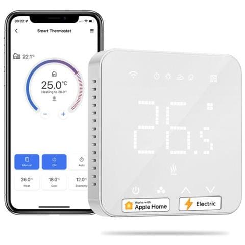 Termostato Smart Wi-Fi riscaldamento elettrico a pavimento Apple HomeKit - Foto 1