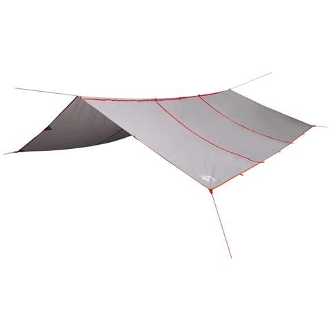 Telone da Campeggio Grigio /Arancione 420x440 cm Impermeabile - Foto 1