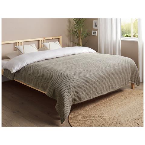 Copriletto Cotone Tortora 200 X 220 Cm Chagyl - Foto 1
