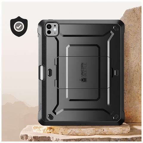 Cover Completa Per Ipad Pro 11 2024 / M5 2025 Anti-urto Con Cavalletto Supporto, Nero - Foto 2