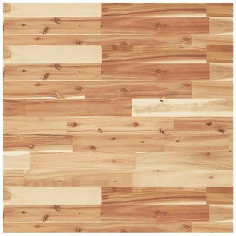 Piano Tavolo Quadrato 70x70x2 Cm In Legno Massello Di Acacia - Foto 2