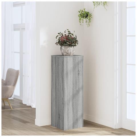 Supporto Per Piante Grigio Sonoma 33x33x100 Cm In Truciolato - Foto 1