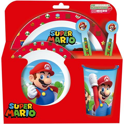 Set 5 Pezzi Bambini Super Mario - Foto 1
