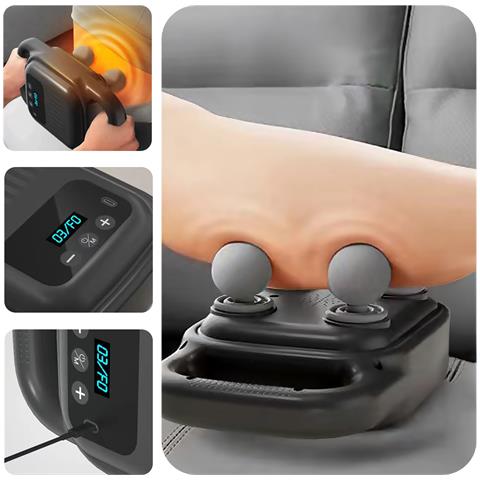 Massaggiatore Corporeo Con 4 Teste, 4 Velocità E 3 Modalità. Spegnimento Intelligente Dopo 15 Minuti Di Utilizzo. - Foto 2