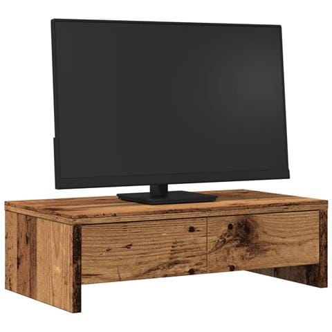 Supporto Monitor Con Cassetti Legno 50x27x15 Cm In Truciolato - Foto 3