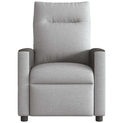 Poltrona Reclinabile In Tessuto Grigio Nuvola - Foto 3