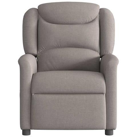 Poltrona Reclinabile In Tessuto Tortora - Foto 3