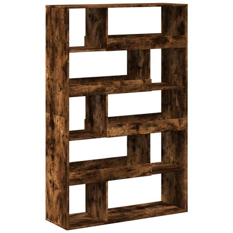 Libreria Rovere Fumo 100x33x156,5 Cm In Truciolato - Foto 2