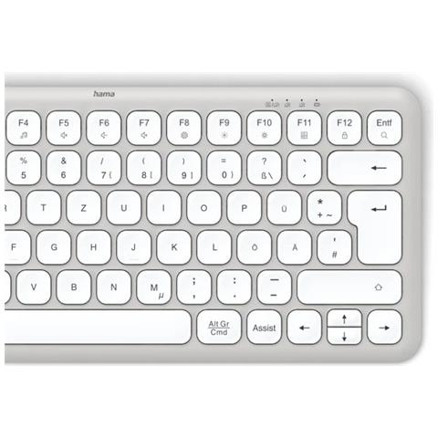 Tastiera Wireless 00173060  (Layout Tedesco) Colore Grigio. Bianco - Foto 8