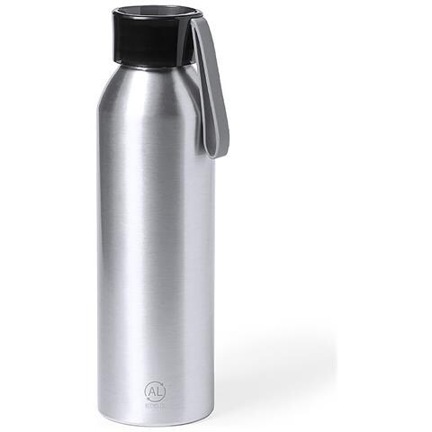 Bottiglia In Alluminio 650 Ml 6,6x6,6x23 Cm. Color Argento - Foto 1