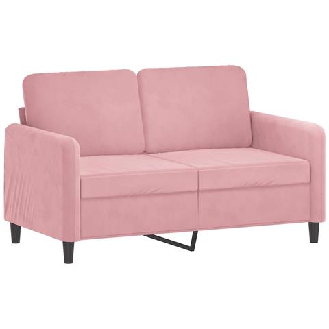 Divano A 2 Posti Rosa 120 Cm In Velluto - Foto 2