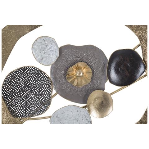 Decorazione In Metallo 3d Cerchi 5 - Multicolore - Metallo - 121x5,7x54,6 Cm - Foto 2