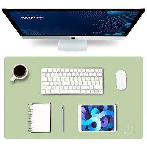 Tovaglietta Verde Chiaro In Ecopelle, 35x60cm, Eleganza E Versatilità Per La Scrivania - Foto 1