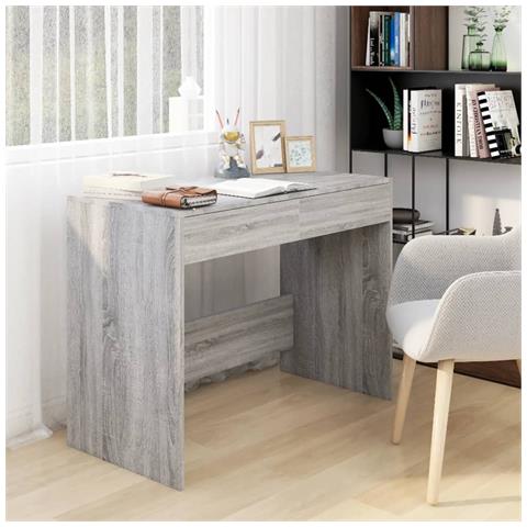 Lusso Casadino -  Scrivania Grigio Sonoma 101x50x76,5 Cm In Truciolato - Foto 8