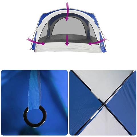 Tenda per Feste Blu Impermeabile - Foto 8
