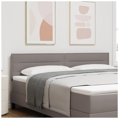 Testiera Design Lines Tortora 180 cm Tessuto - Foto 2