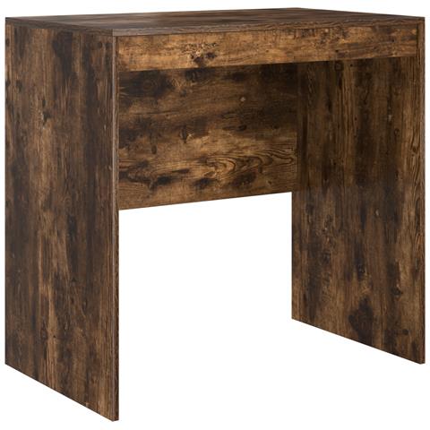 Scrivania Rovere Affumicato 80x50x76 cm Legno ingegnerizzato - Foto 1