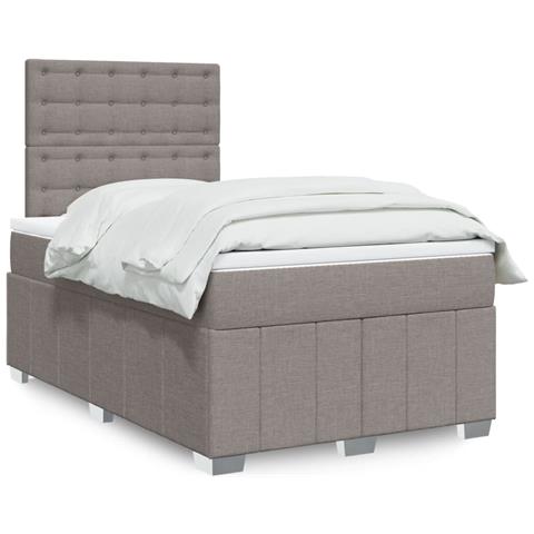 Giroletto a Molle con Materasso Tortora 120x190 cm in Tessuto - Foto 2