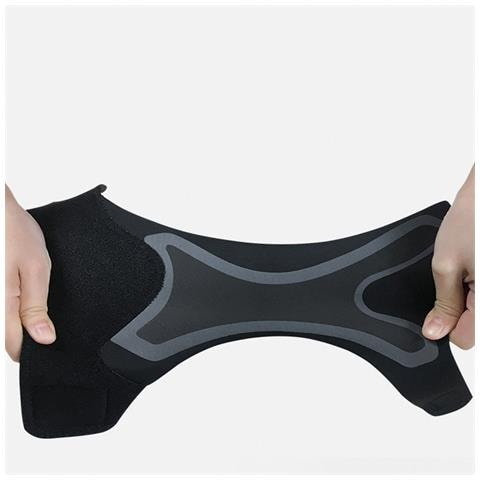 Manicotto A Compressione Con Tutore Di Supporto Ottimale Per La Caviglia - Protezione Sportiva Black L - Foto 2