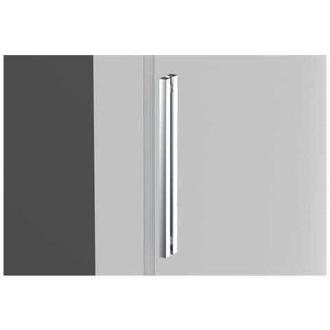 Box Doccia Angolare 80x80 Cm Con Ante Scorrevoli In Cristallo Temperato 8 Mm H 200 Cm Clara Satinato - Foto 2