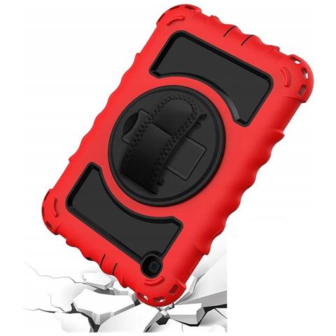 Custodia Per Samsung Galaxy Tab 8.0” Con Supporto E Tracolla Rossa - Foto 2
