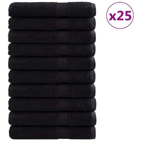 "Asciugamani Premium ""SOLUND"" 25 pz Nero 100x200 cm 550 gsm" - Foto 1