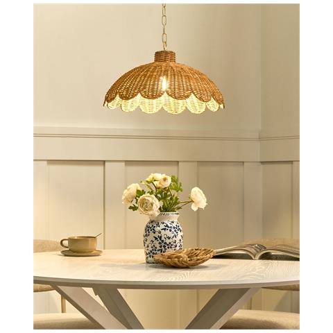 Lampadario Kukule Rattan Naturale - Foto 1