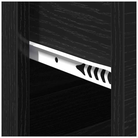 Credenza Rovere nero 60 x 31 x 84 cm Legno multistrato - Foto 9