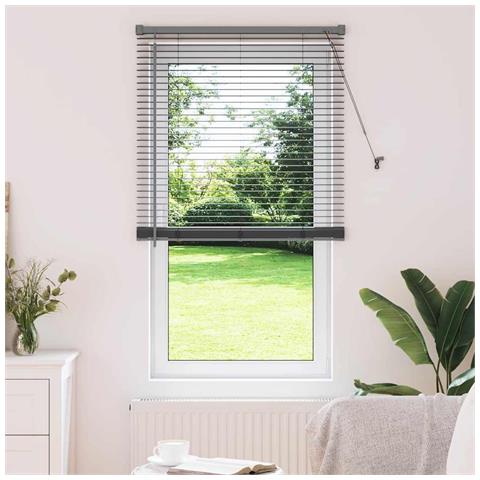 Tenda per Finestra con tende Grigio scuro Alluminio - Foto 2