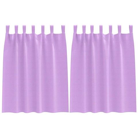 Tende con tende 2 pcs Viola Poliestere - Foto 1