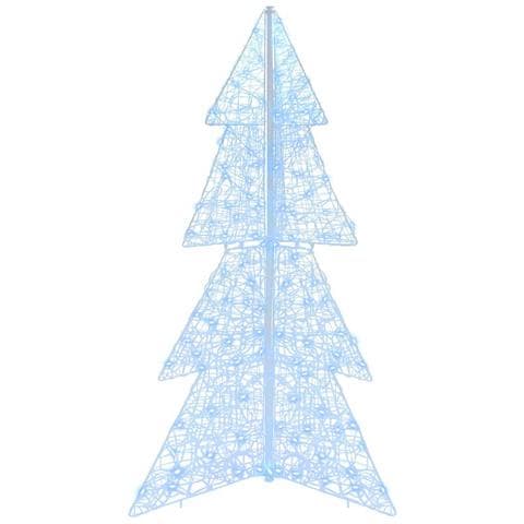 Albero di Natale con 160 LED Bianco Freddo 150 cm Acrilico - Foto 2