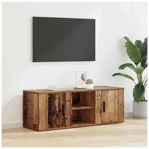 Mobile TV Legno vecchio 100 x 31,5 x 35 cm Legno multistrato - Foto 2