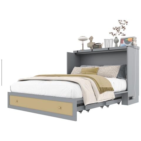 Letto Convertibile Con Presa Usb, Cassetti E Mensola Nella Testata - Foto 1